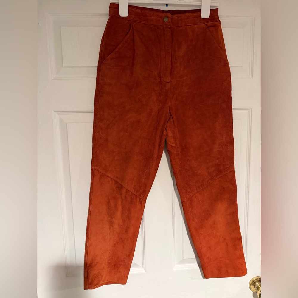 Women’s vintage Rust  Suede Pants